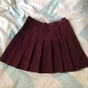 American Apparel Tennis skirt/ burgundy color